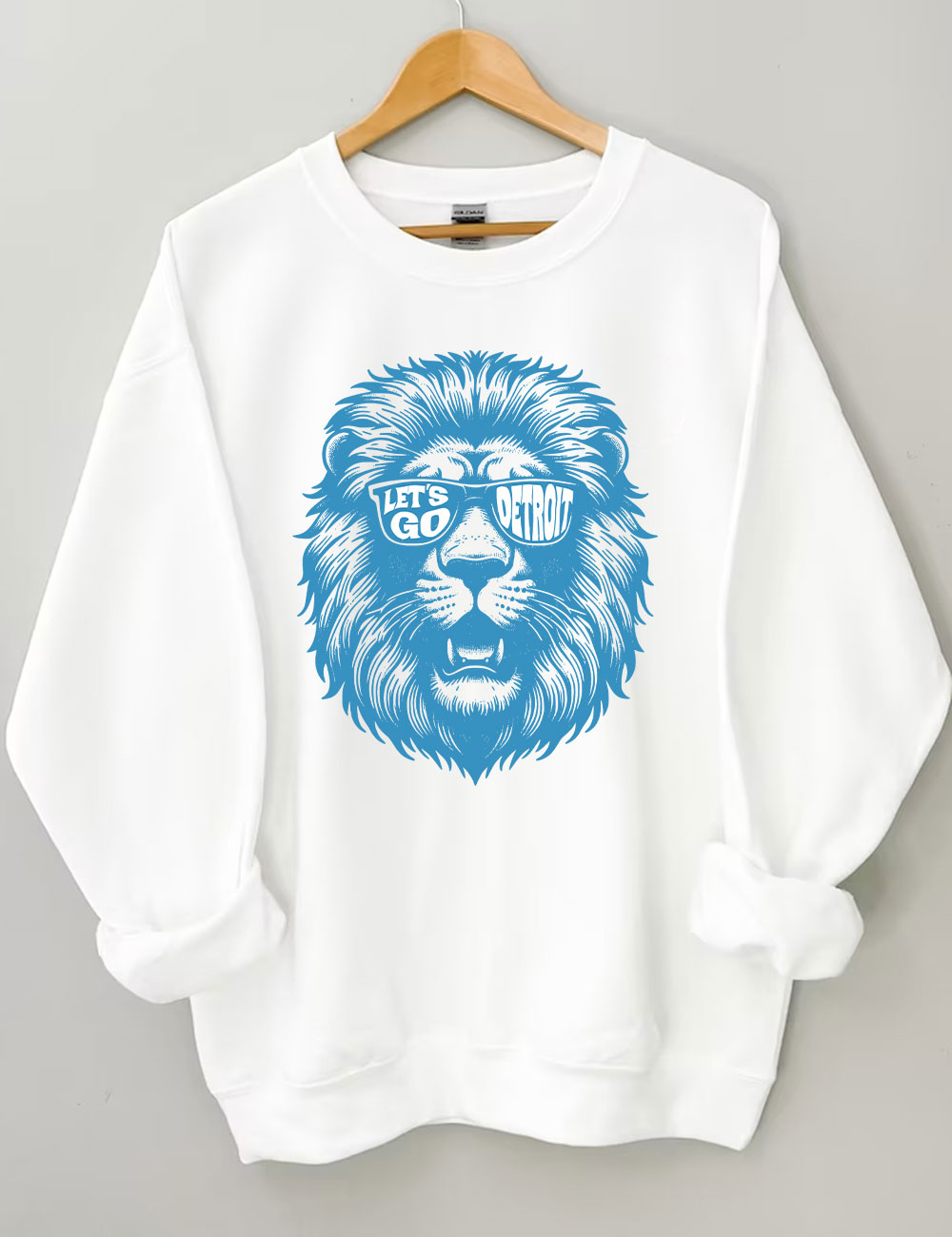 Lets Go Detroit Football Sweatshirt
