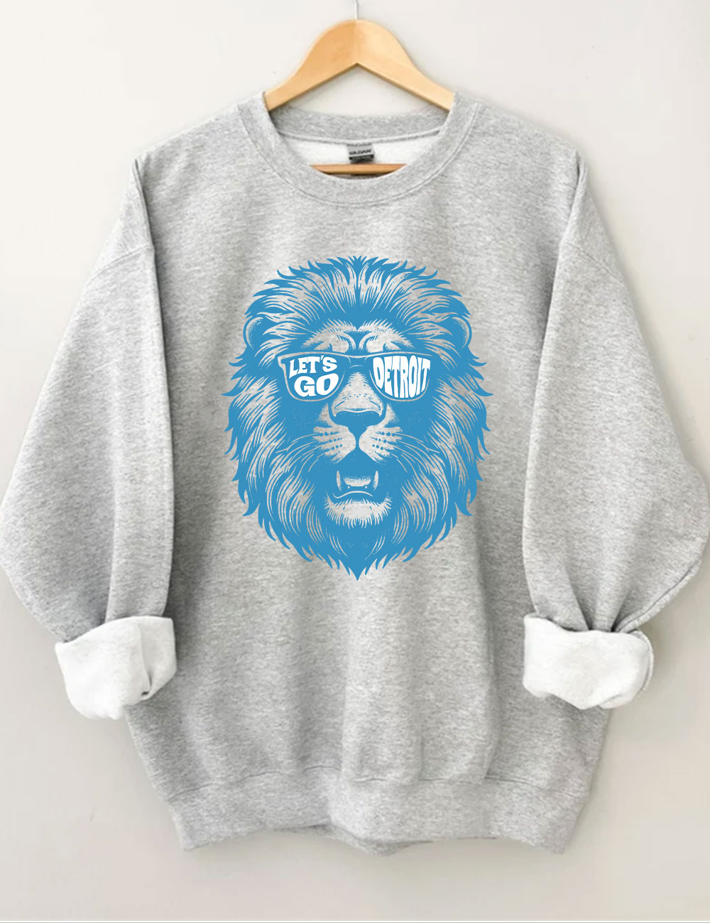 Lets Go Detroit Football Sweatshirt