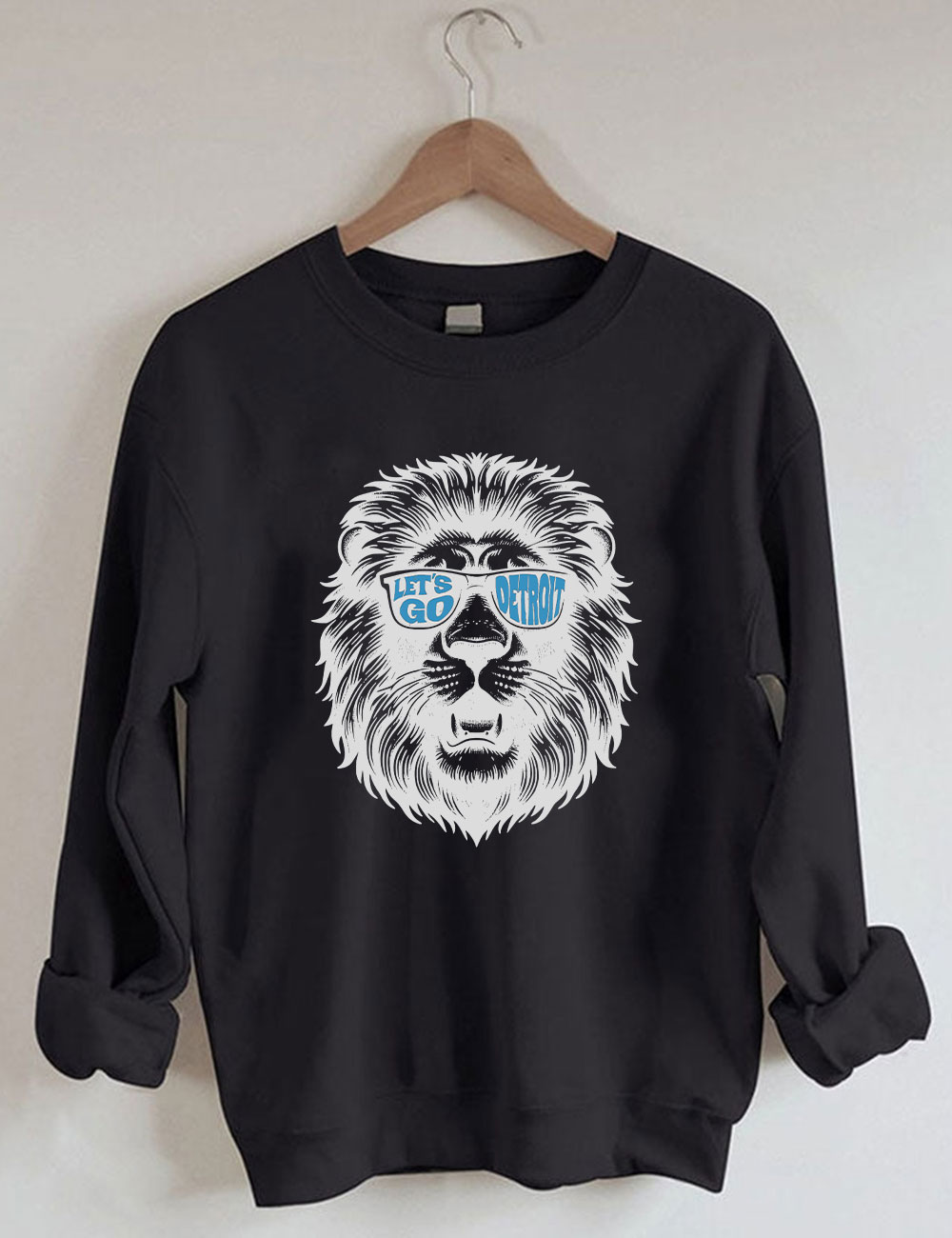Lets Go Detroit Football Sweatshirt