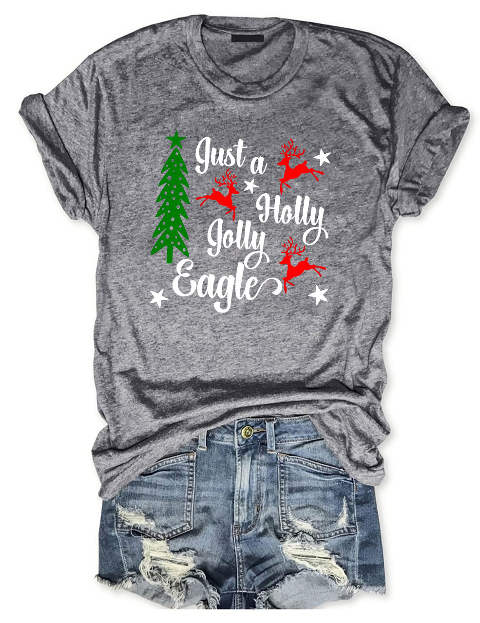 Christmas Eagles Football T-Shirt