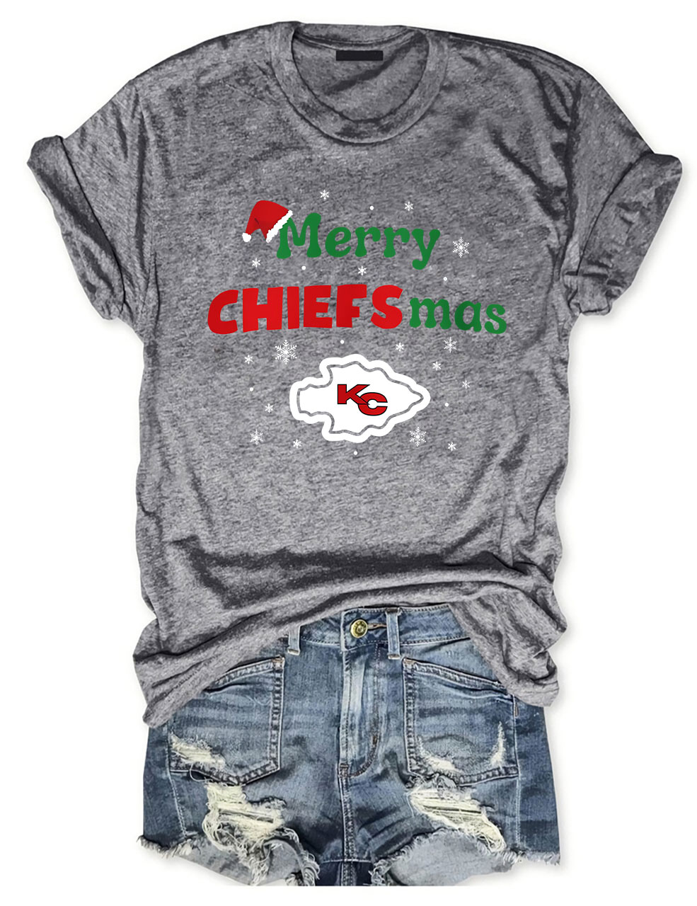 Kansas City Chiefs Merry Chiefsmas T-Shirt