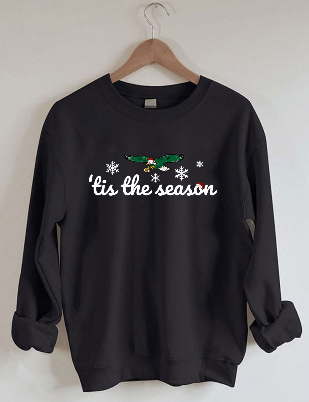 Tis The Season Santa Bird Gang Christmas Football Sweatshirt