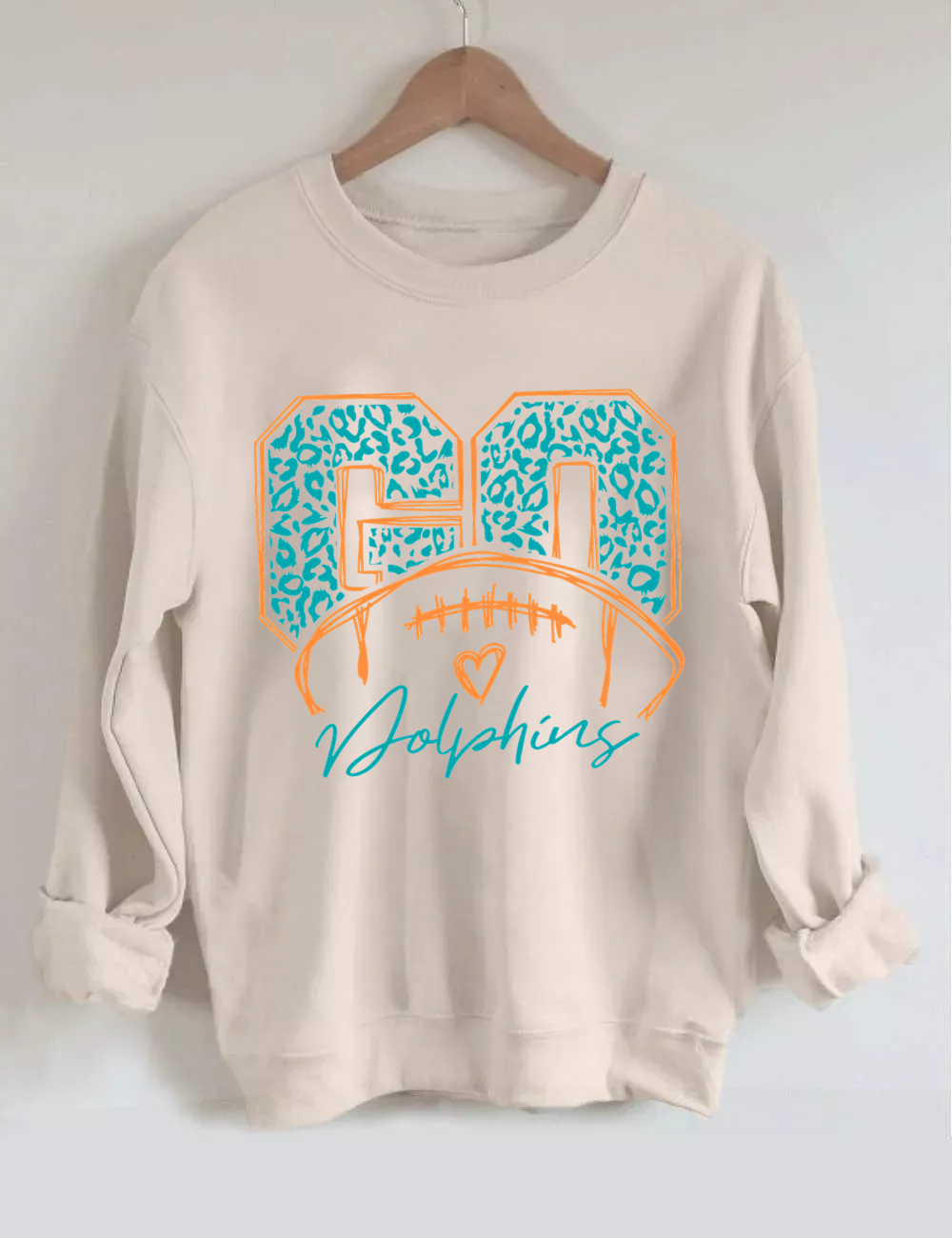 Go Dolphins Football Sweatshirt