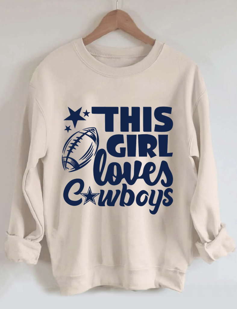 This Girl Loves Cowboys Football Sweatshirt