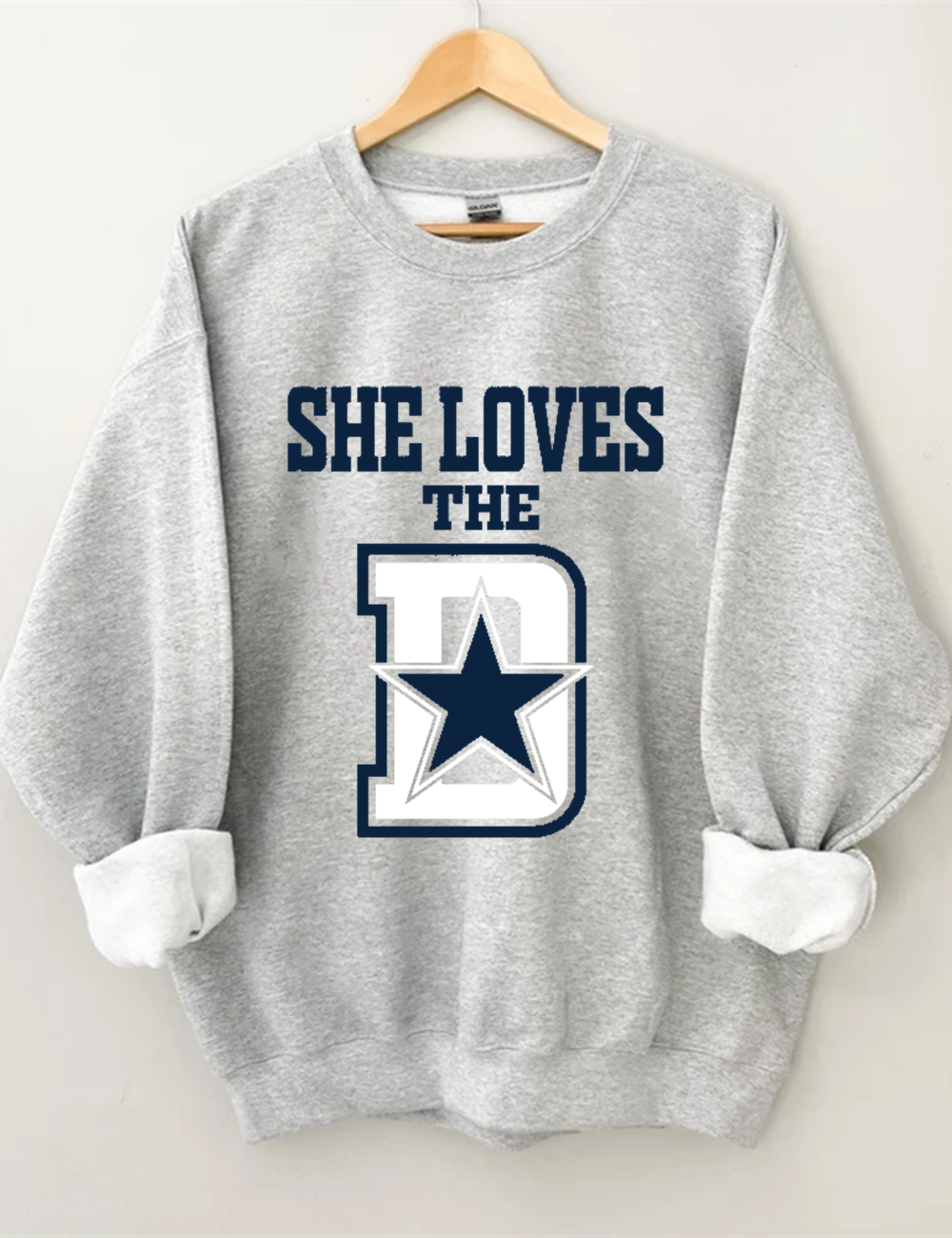 She Loves The Dallas Cowboys Sweatshirt
