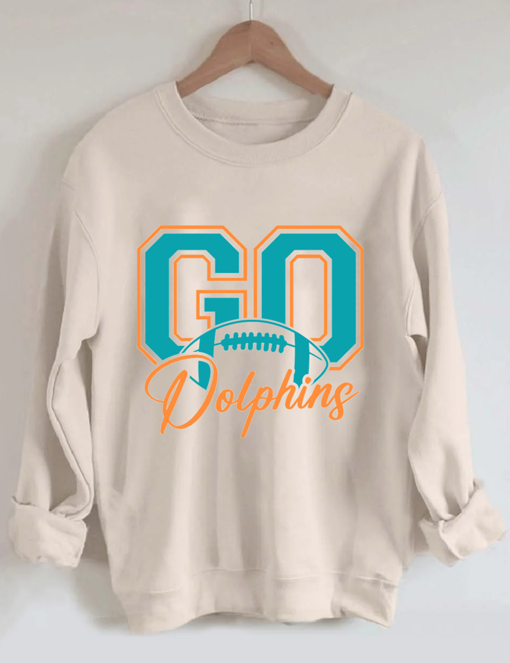 Go Dolphins Football Sweatshirt