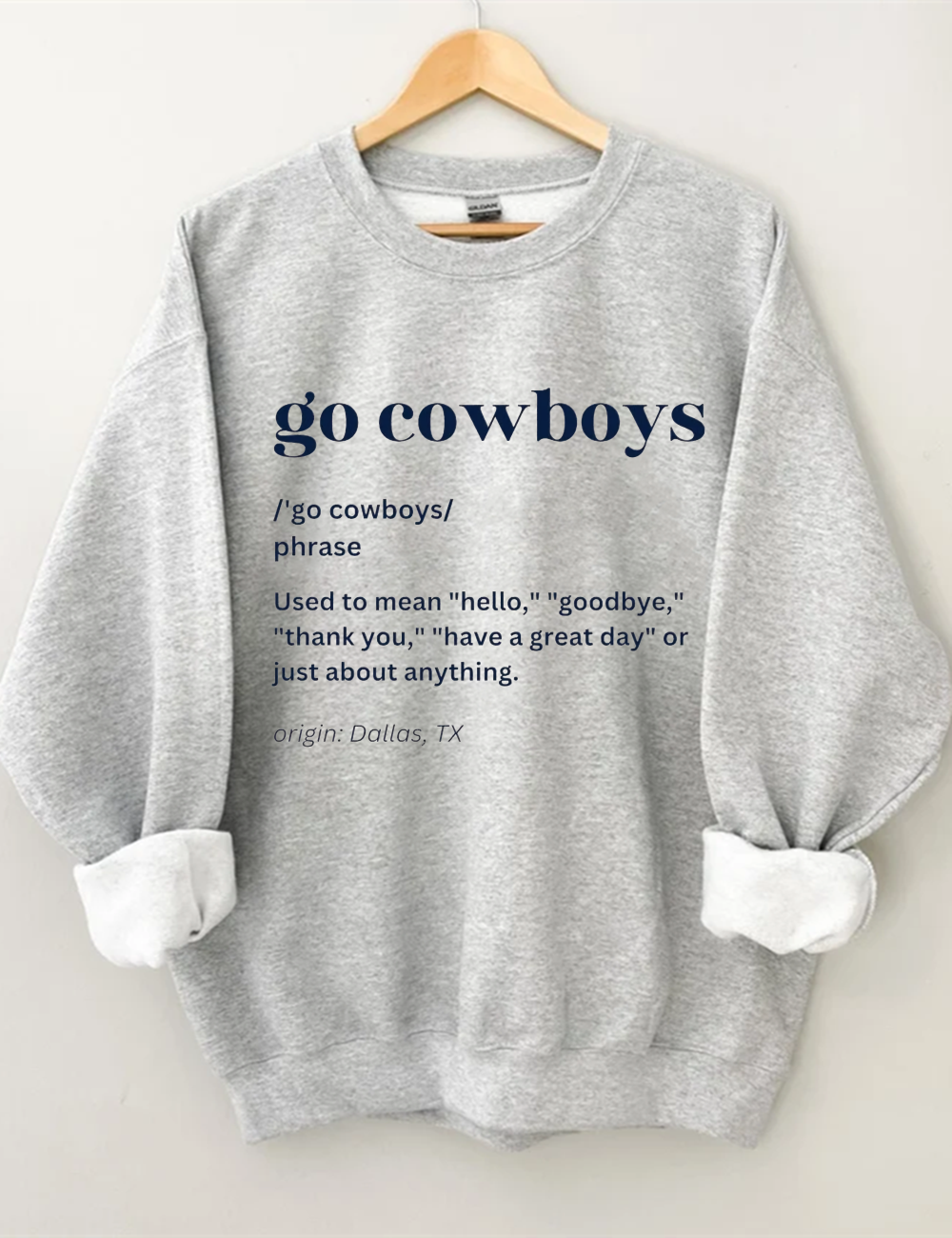 Cowboy Star Football Sweatshirt