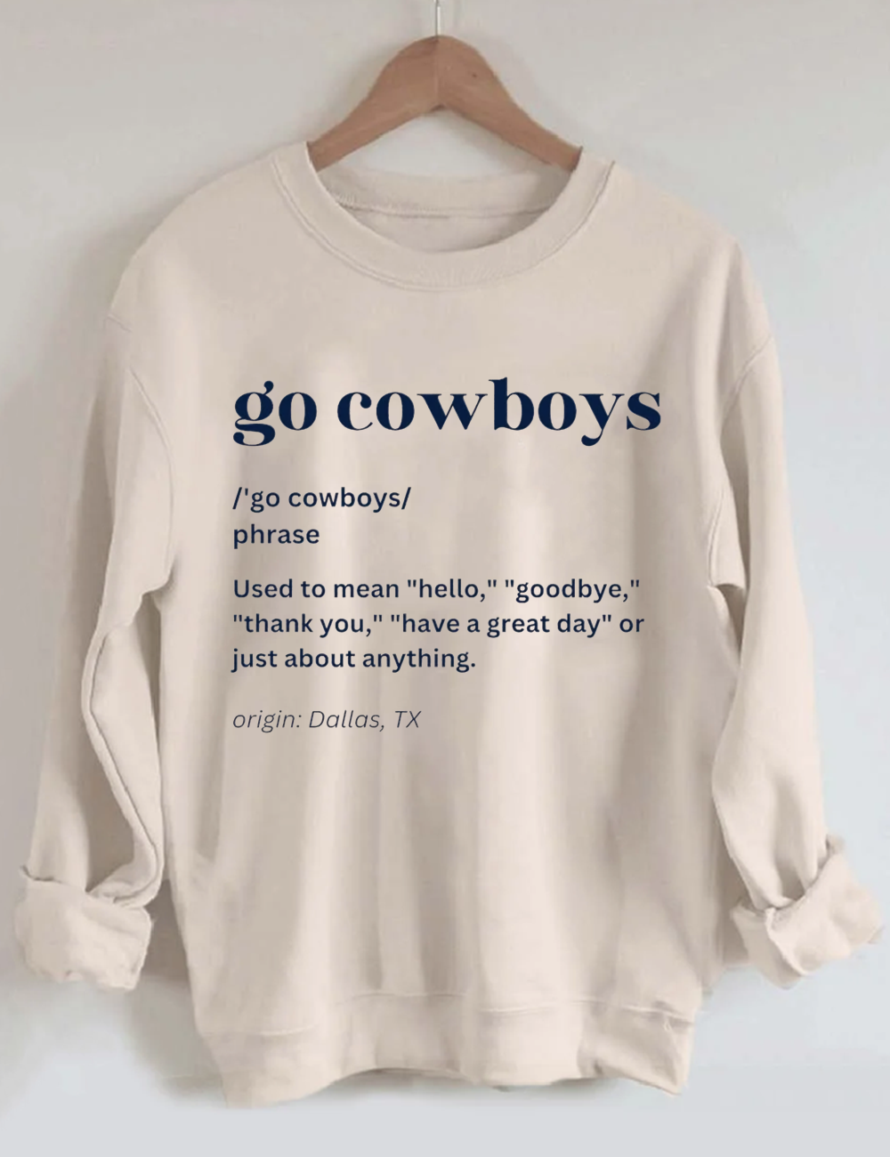 Cowboy Star Football Sweatshirt