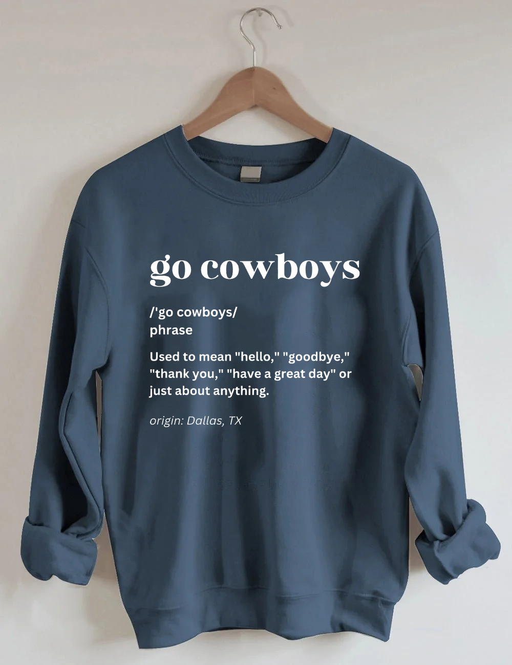 Cowboy Star Football Sweatshirt
