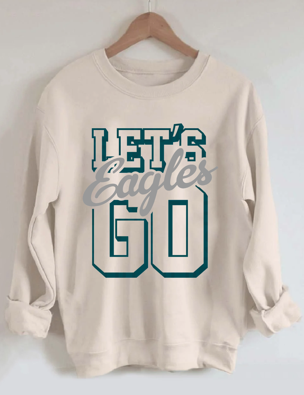 Let's Go Eagles Football Sweatshirt