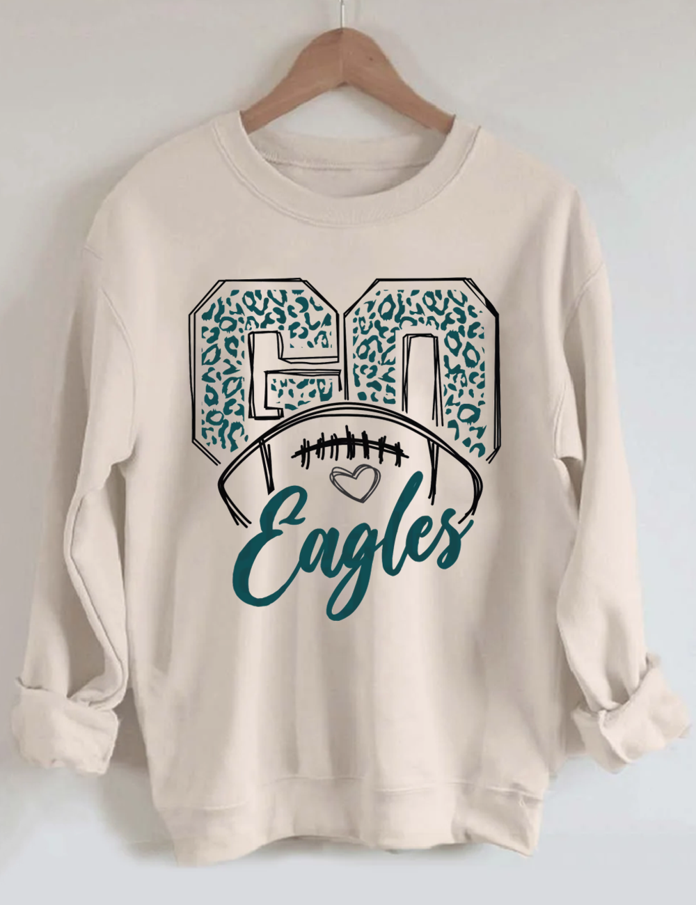 Leapord Go Eagle Football Sweatshirt