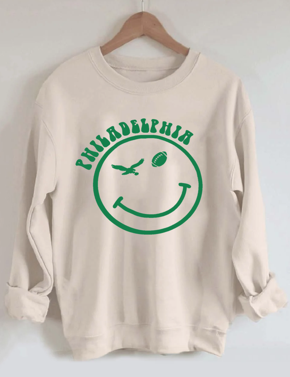 Happy Eagles Fan Football Sweatshirt