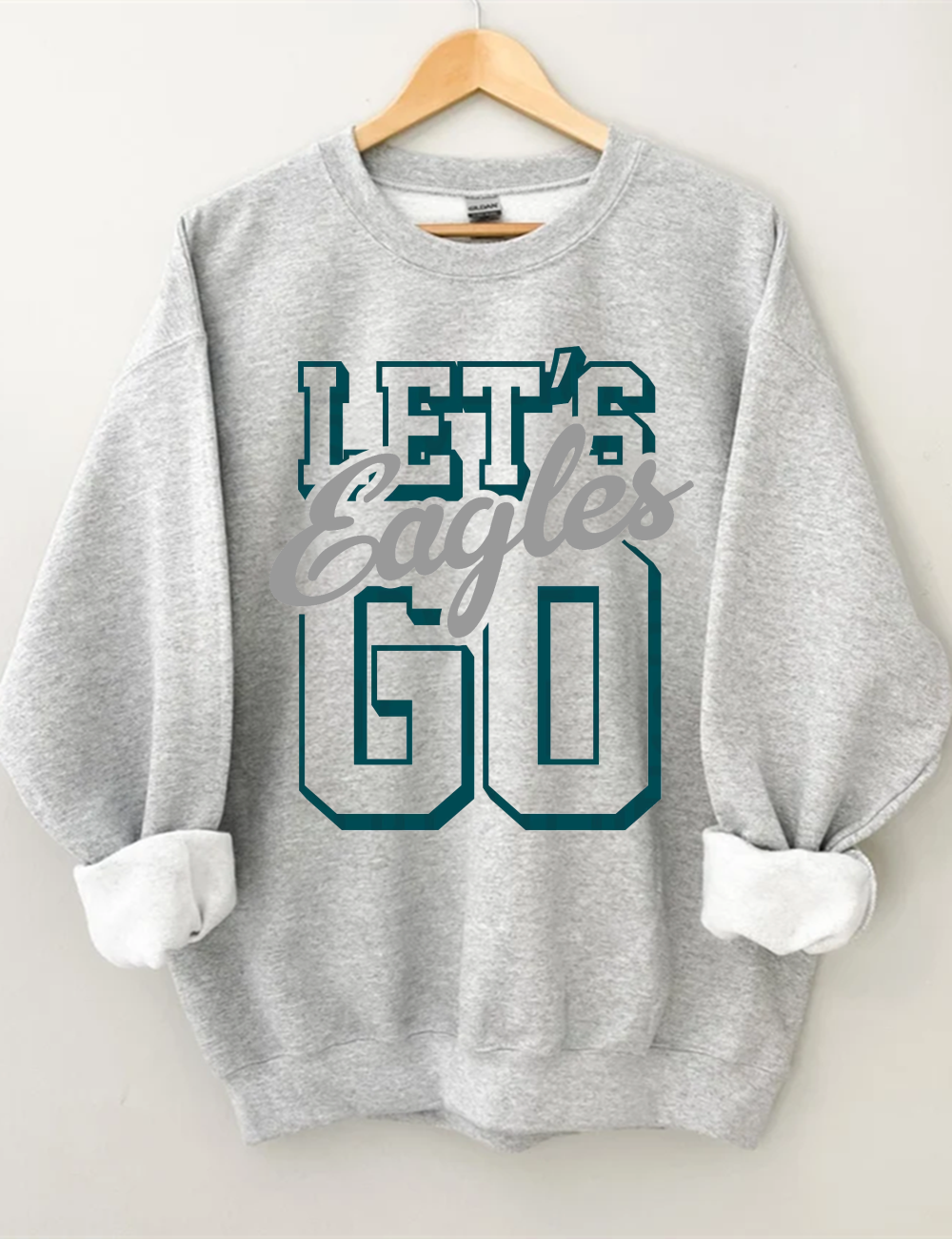 Let's Go Eagles Football Sweatshirt
