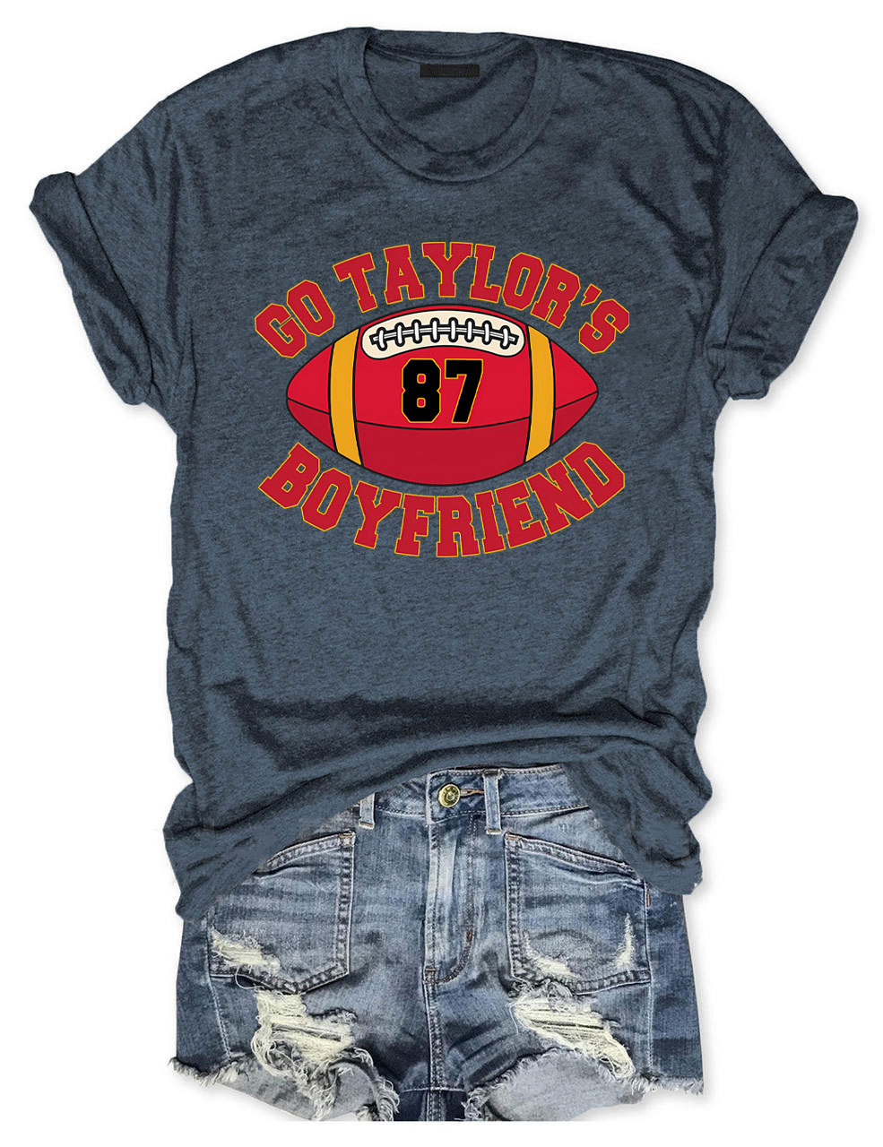 Go Taylor's Boyfriend Kelce Chiefs Football T-Shirt