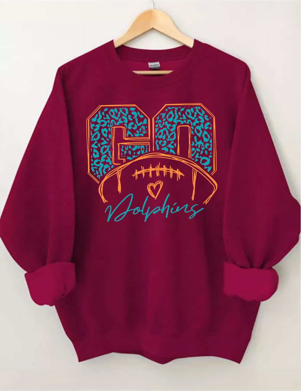 Go Dolphins Football Sweatshirt