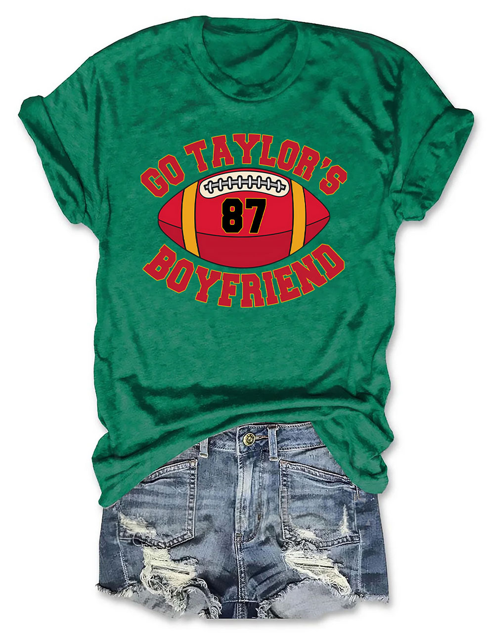 Go Taylor's Boyfriend Kelce Chiefs Football T-Shirt