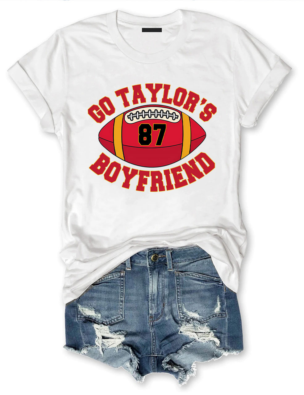 Go Taylor's Boyfriend Kelce Chiefs Football T-Shirt