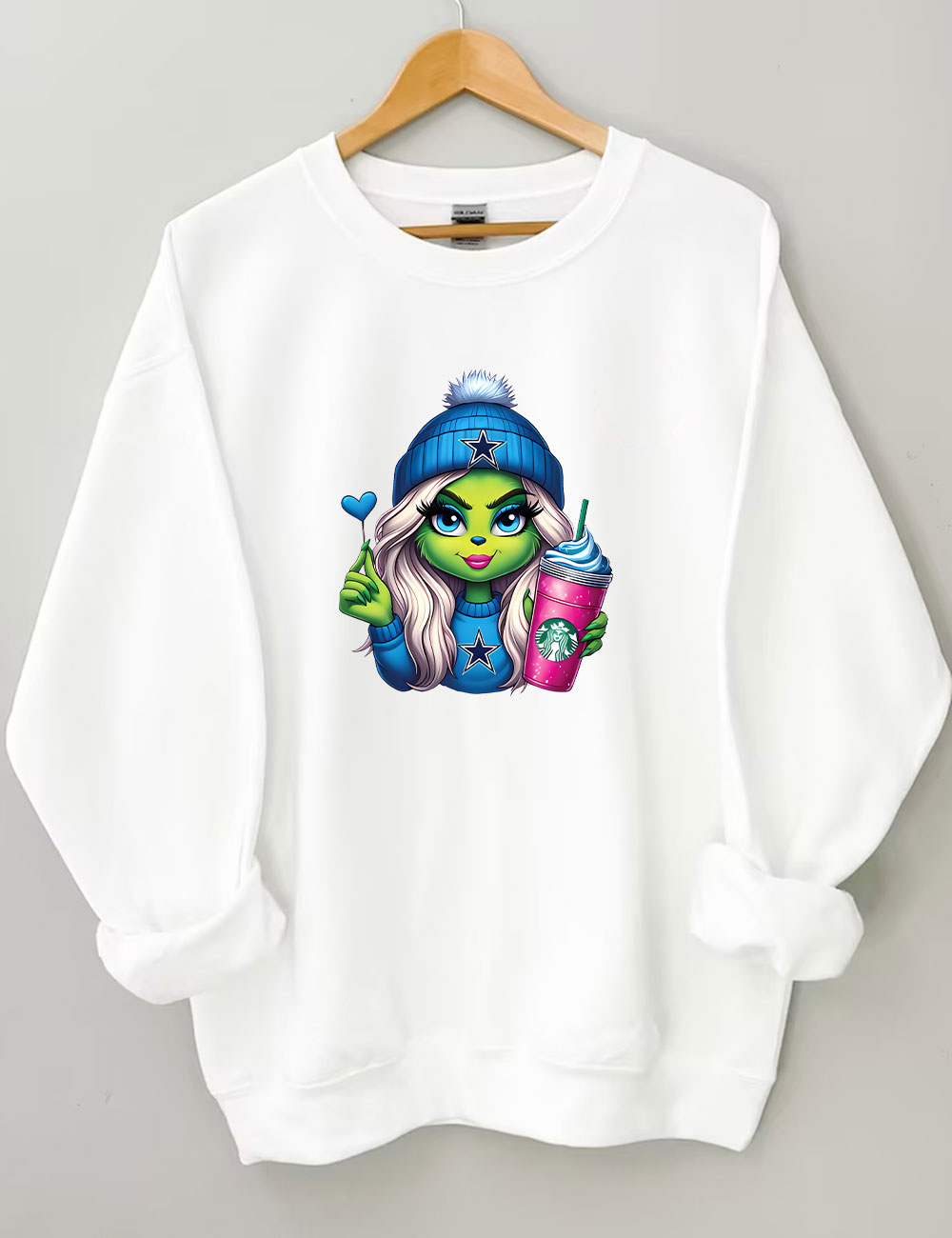 Grinch Cowboys Christmas Sweatshirt