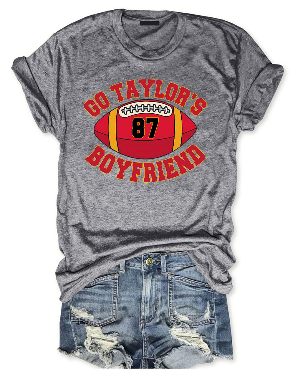 Go Taylor's Boyfriend Kelce Chiefs Football T-Shirt