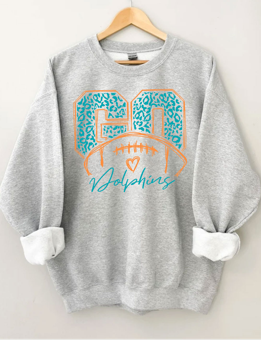Go Dolphins Football Sweatshirt