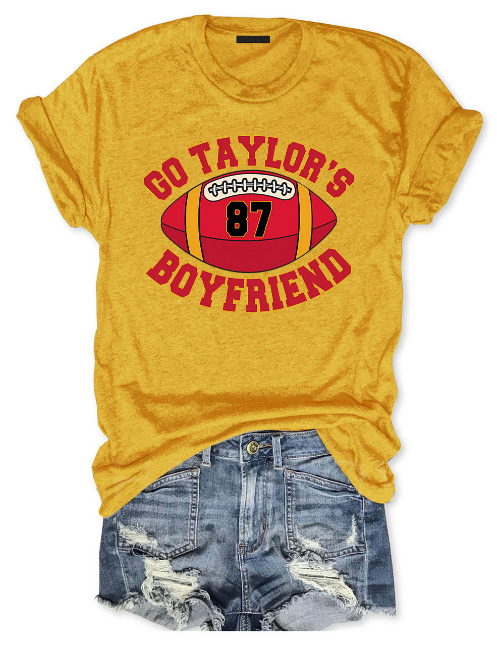 Go Taylor's Boyfriend Kelce Chiefs Football T-Shirt