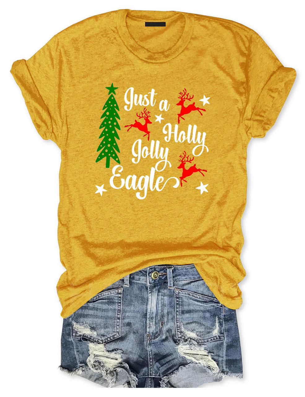 Christmas Eagles Football T-Shirt