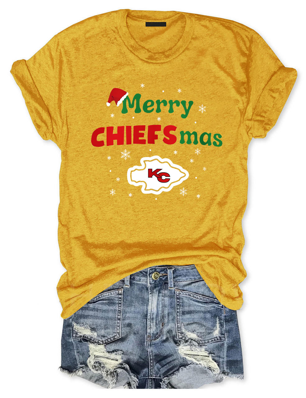 Kansas City Chiefs Merry Chiefsmas T-Shirt