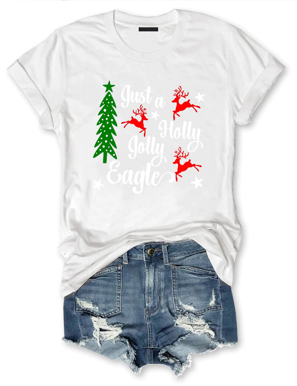 Christmas Eagles Football T-Shirt