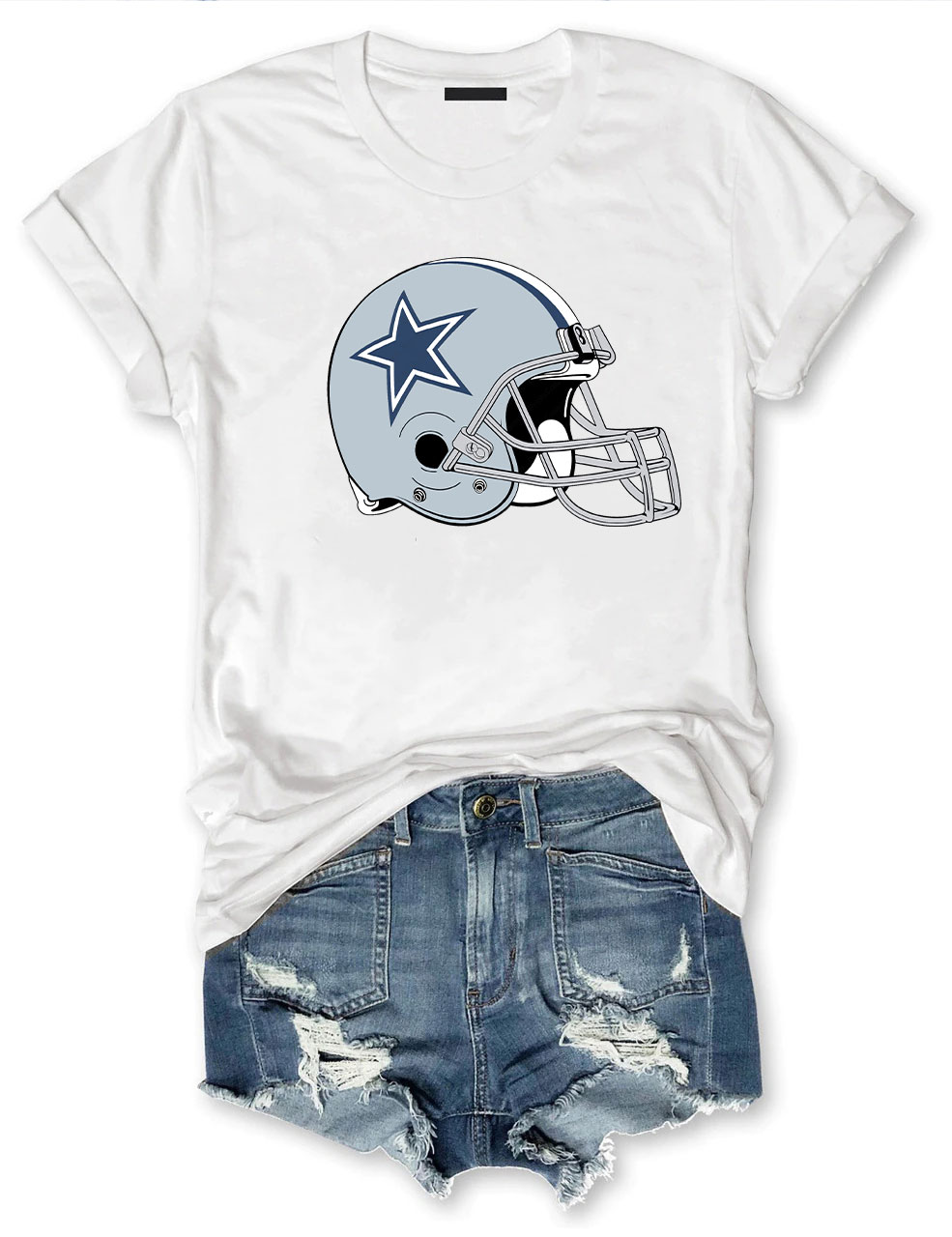 Cowboys Helmet Football T-Shirt