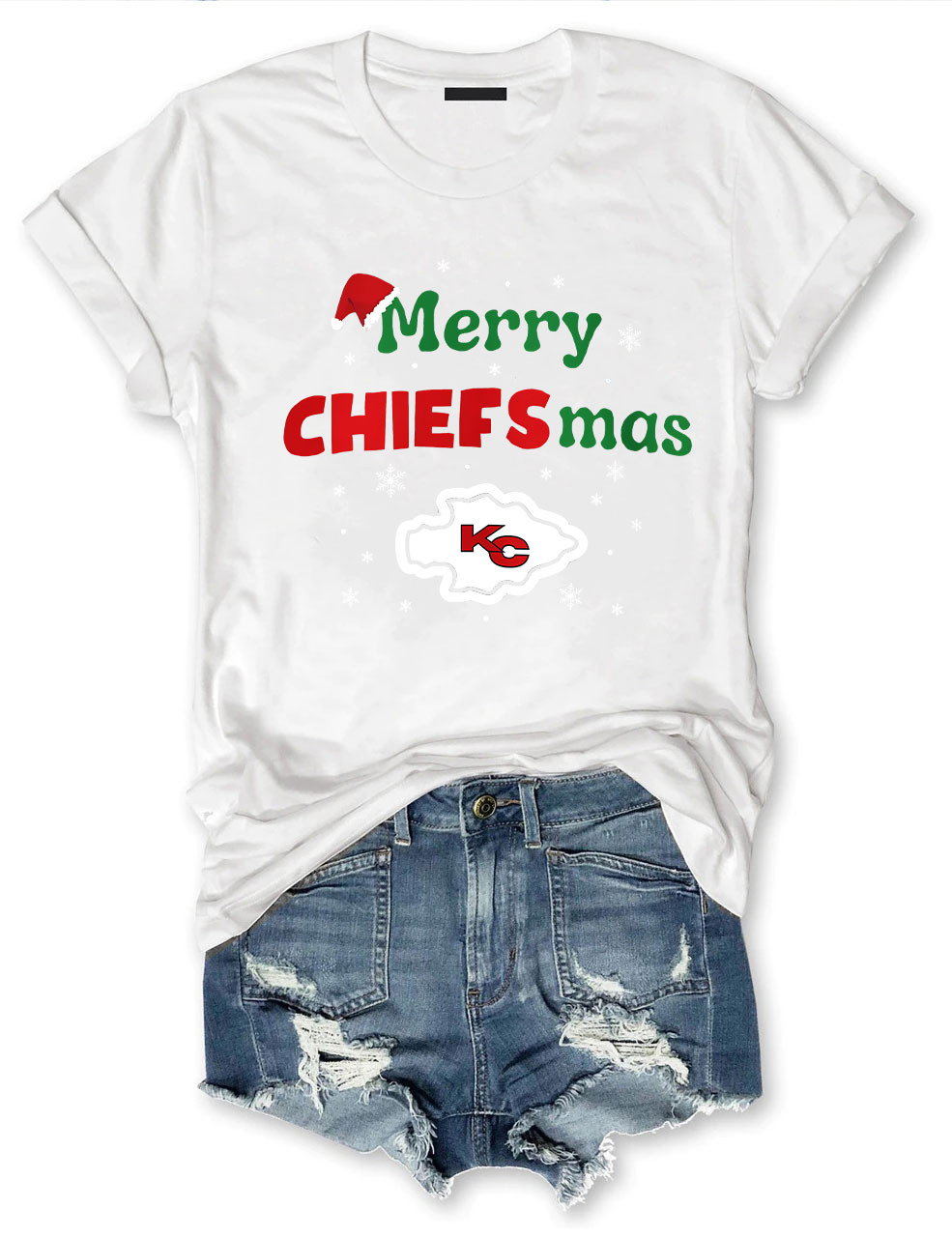 Kansas City Chiefs Merry Chiefsmas T-Shirt