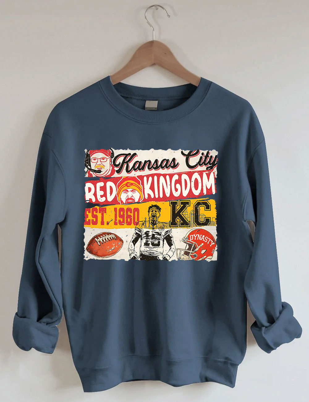 KC Chiefs Red Kingdom Superbowl Football Sweatshirt