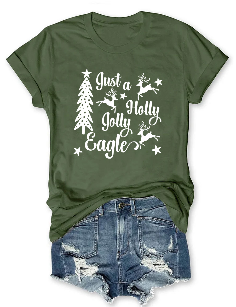 Christmas Eagles Football T-Shirt