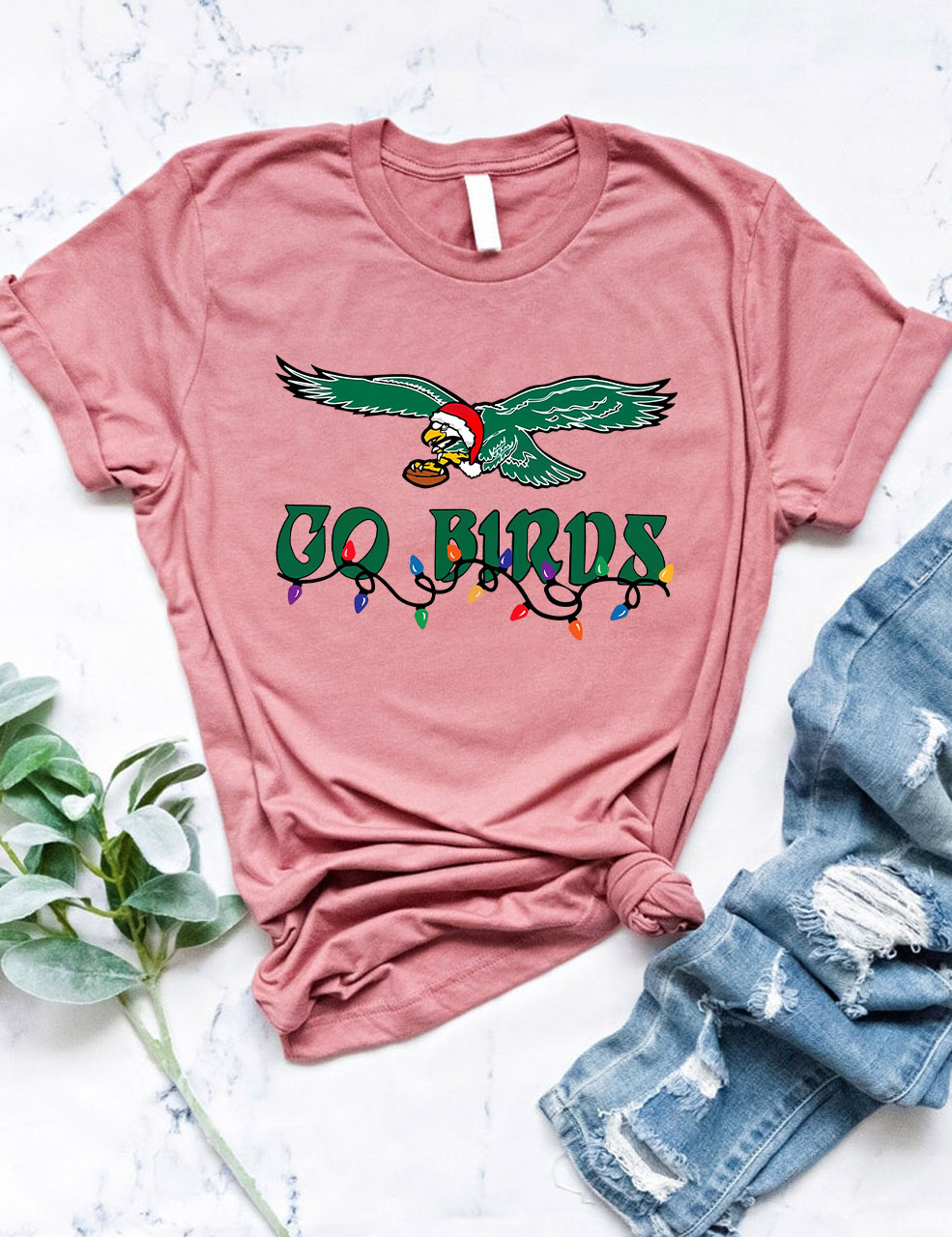 Go Birds Christmas Eagles T-Shirt