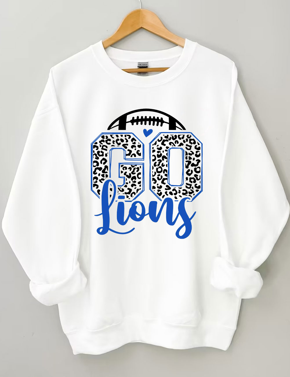 Leopard Go Lions Football Sweatshirt