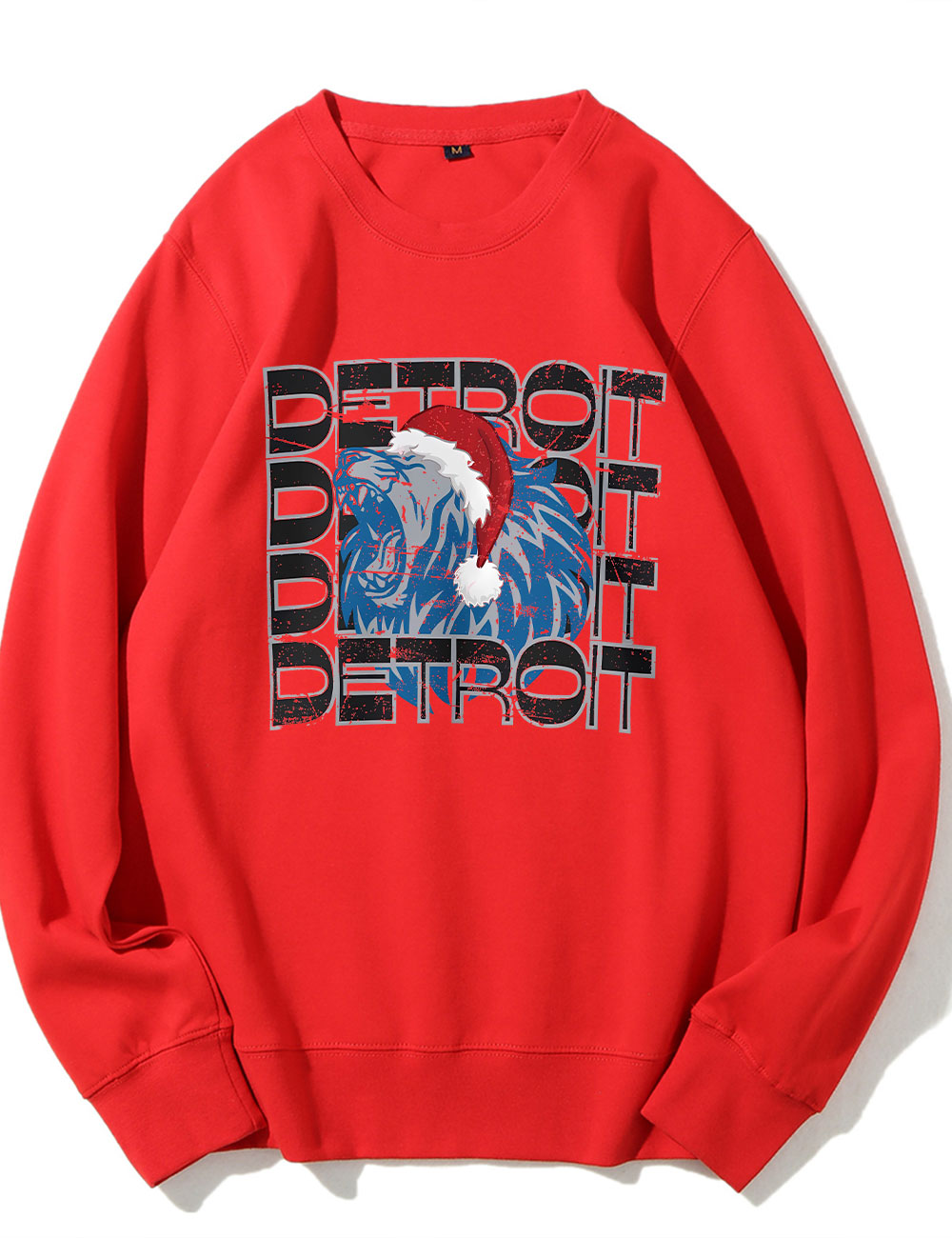 Detroit Santa Christmas Football Sweatshirt