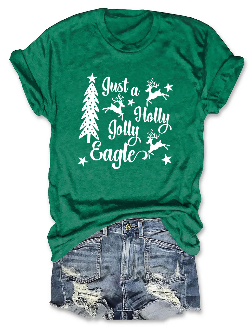 Christmas Eagles Football T-Shirt