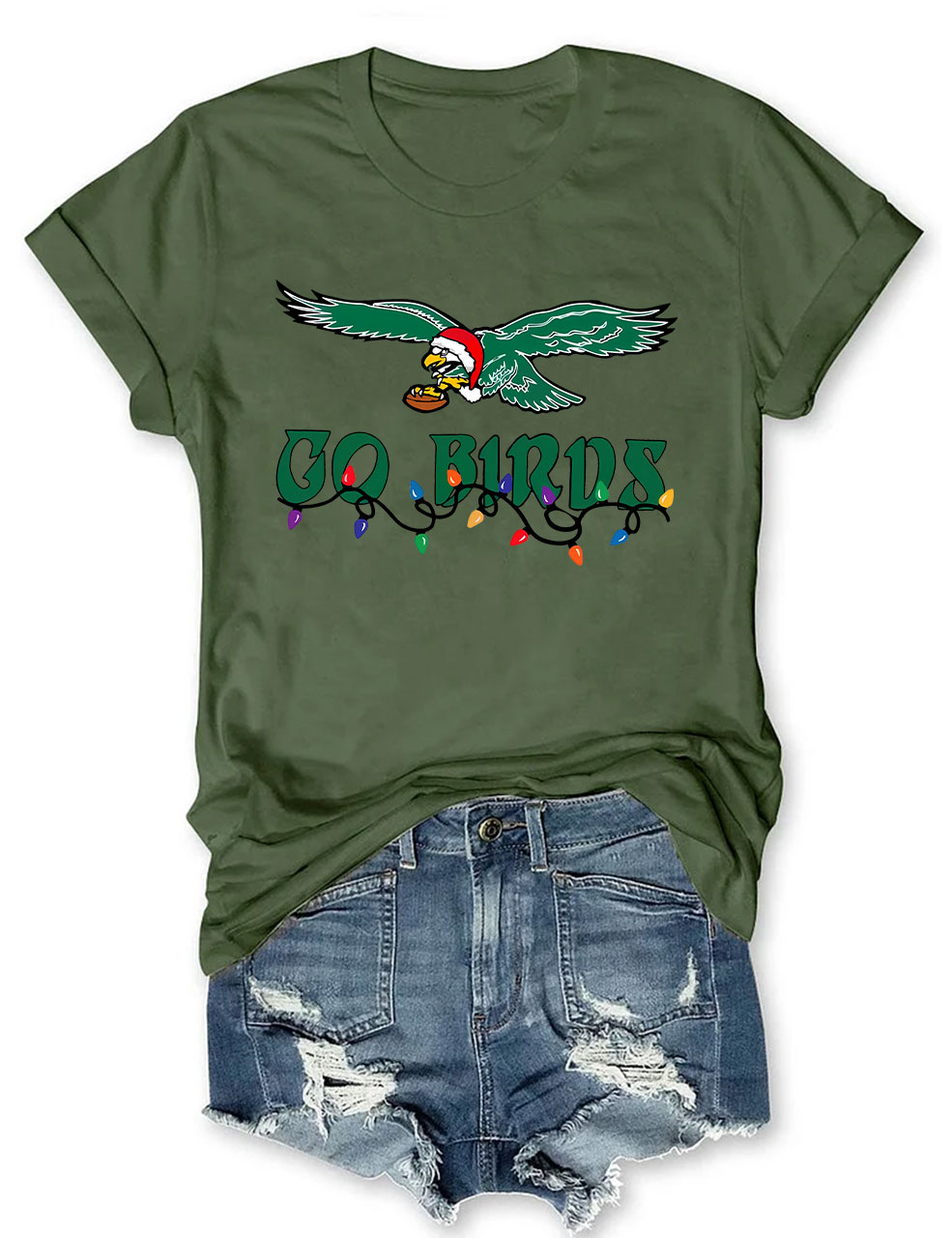 Go Birds Christmas Eagles T-Shirt