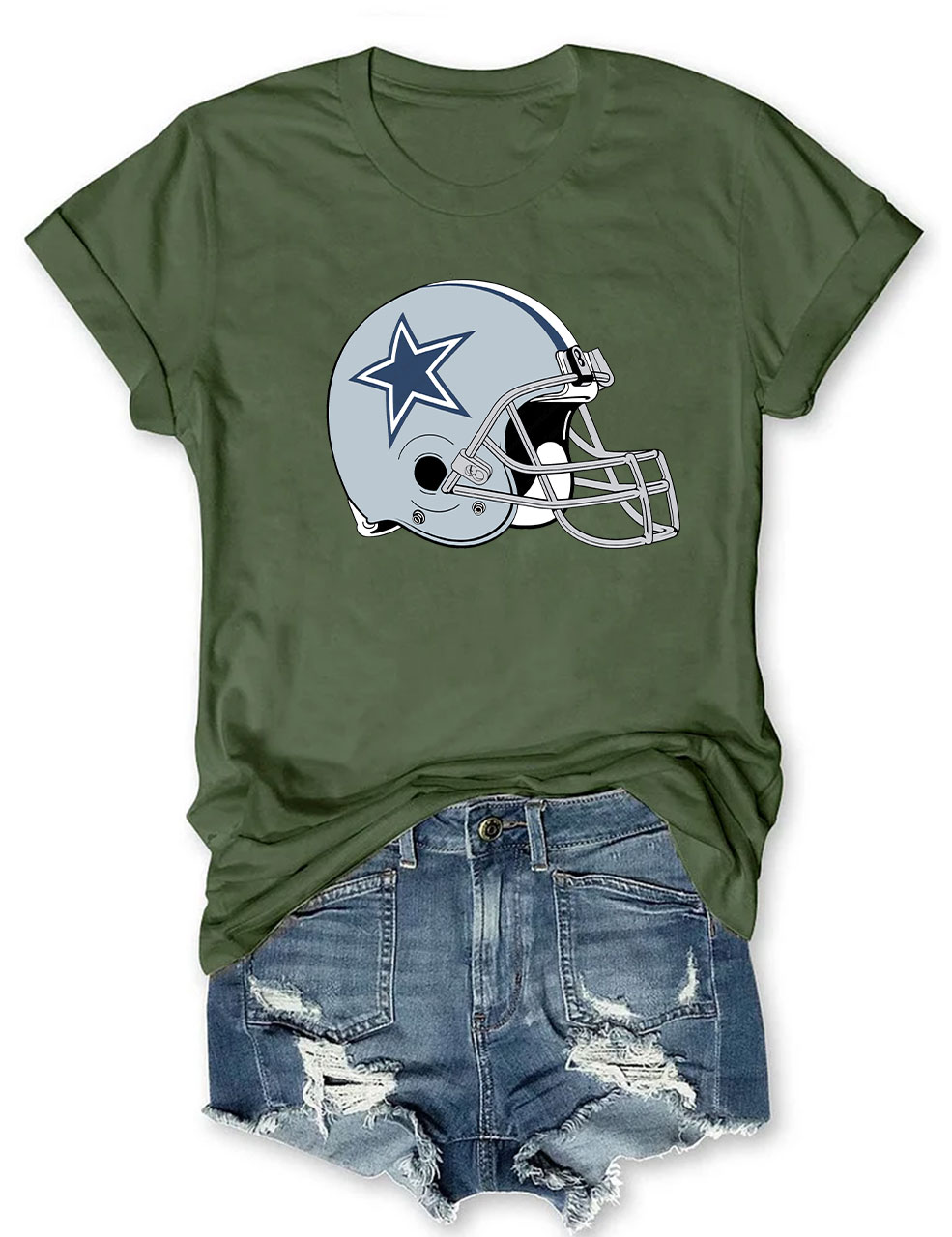 Cowboys Helmet Football T-Shirt