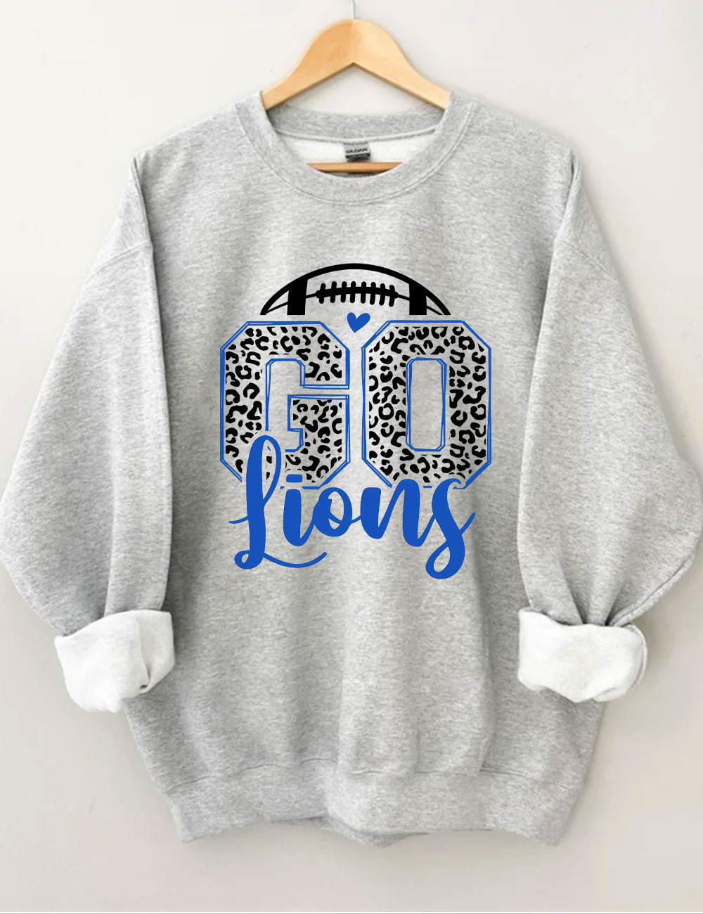 Leopard Go Lions Football Sweatshirt