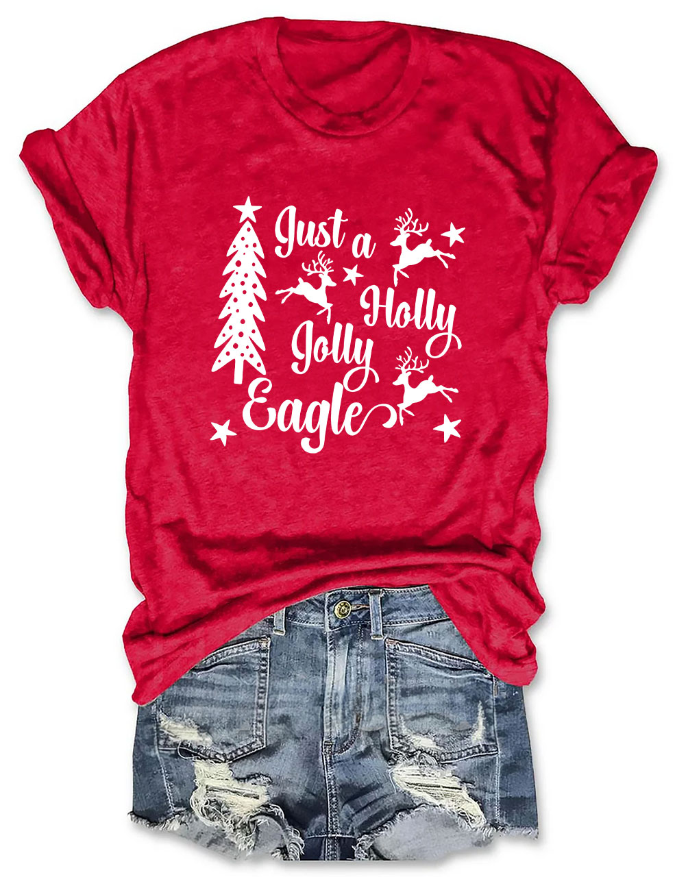 Christmas Eagles Football T-Shirt