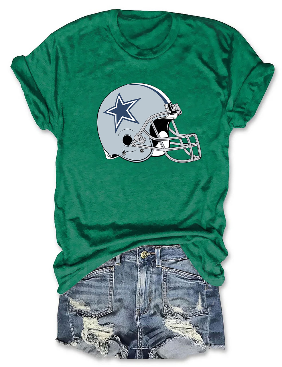 Cowboys Helmet Football T-Shirt