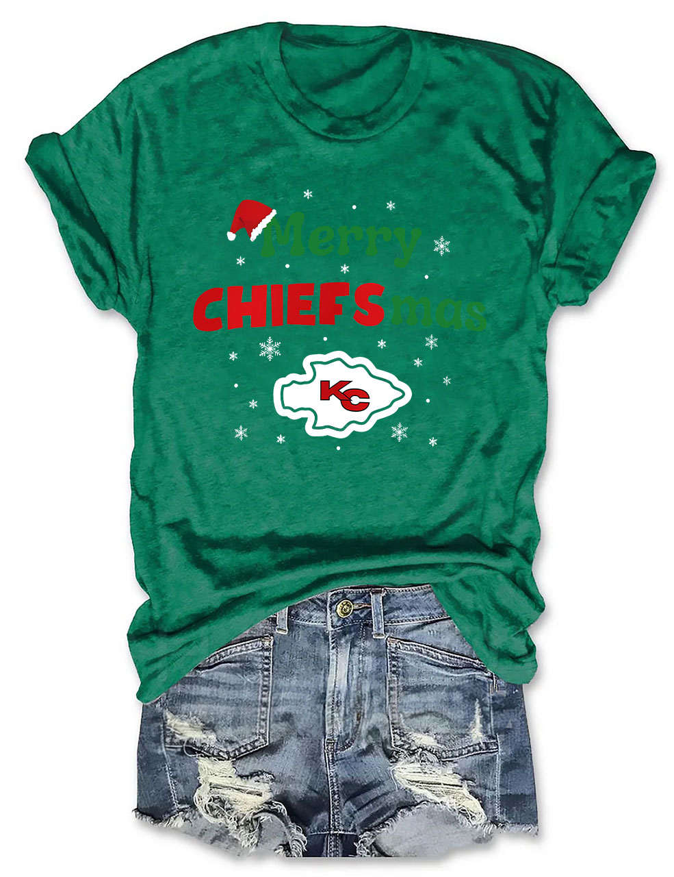 Kansas City Chiefs Merry Chiefsmas T-Shirt