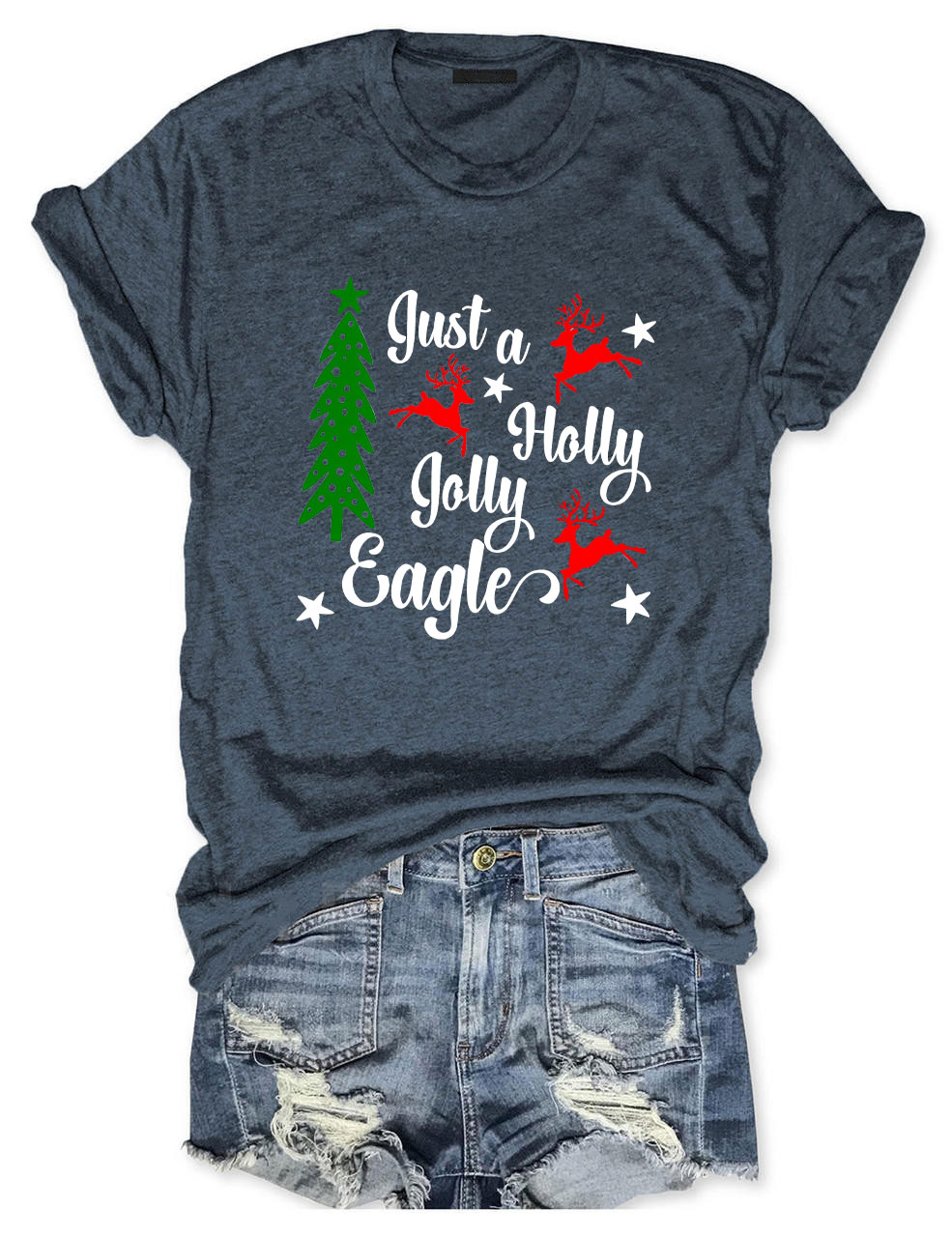 Christmas Eagles Football T-Shirt