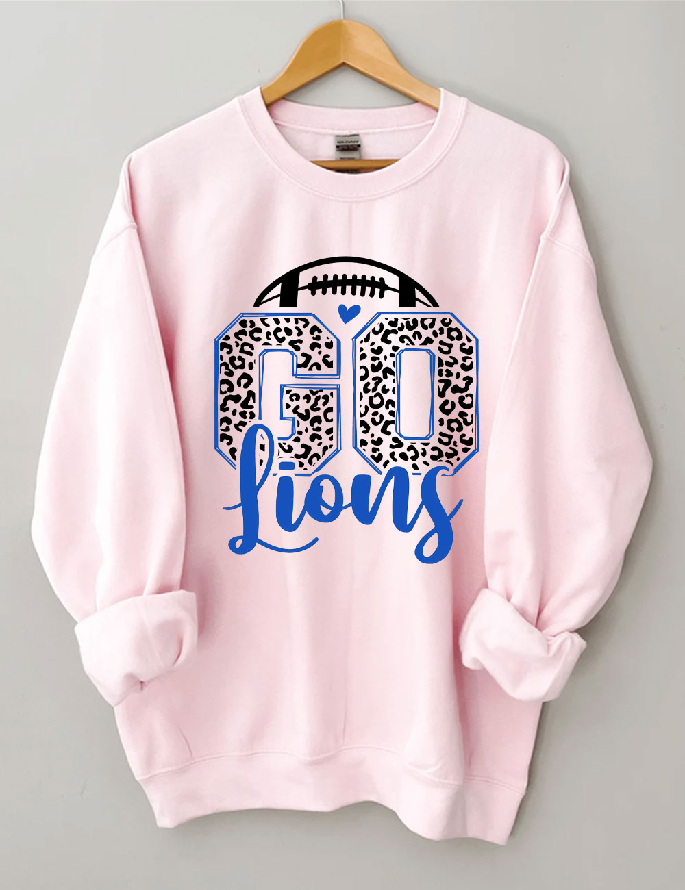 Leopard Go Lions Football Sweatshirt