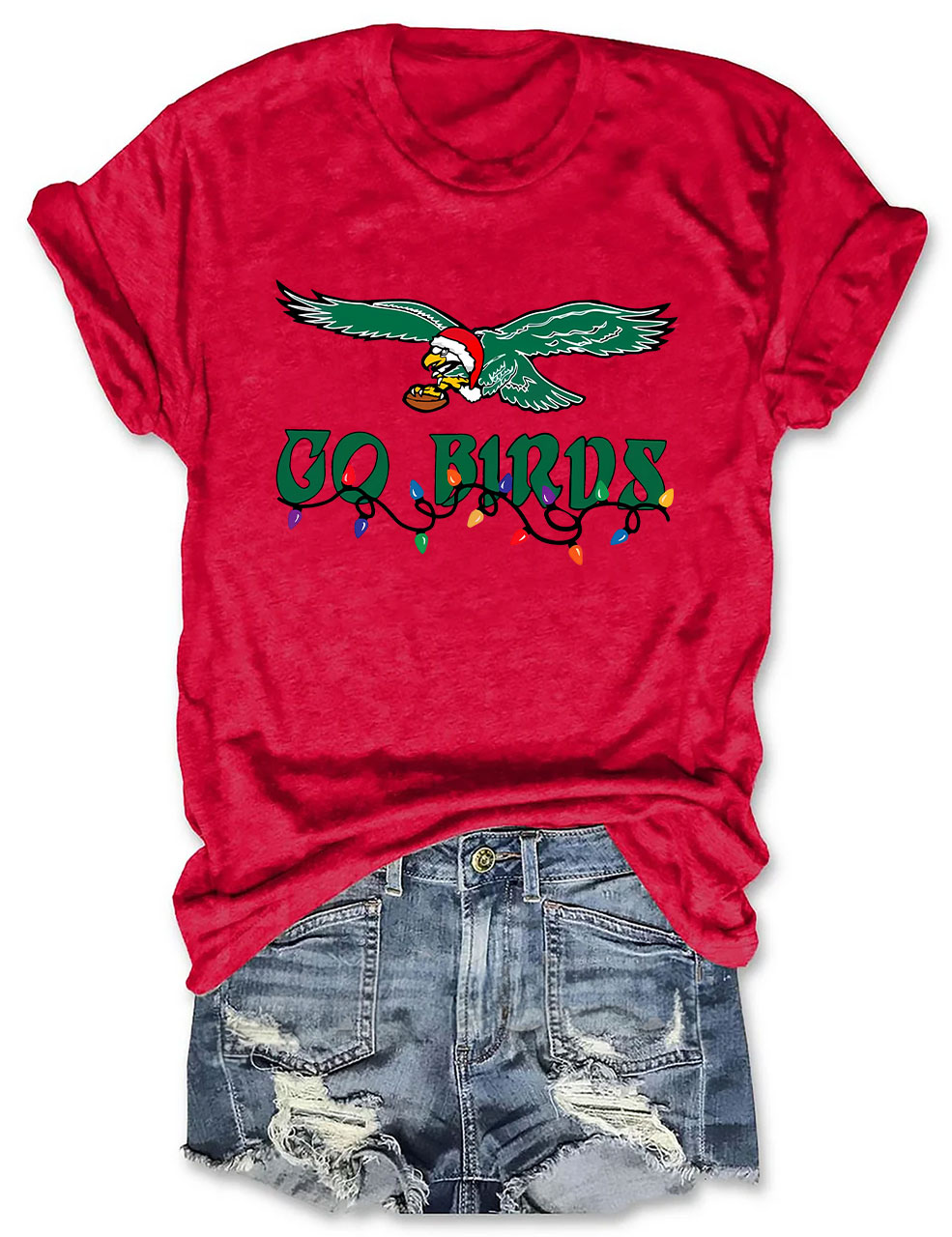 Go Birds Christmas Eagles T-Shirt