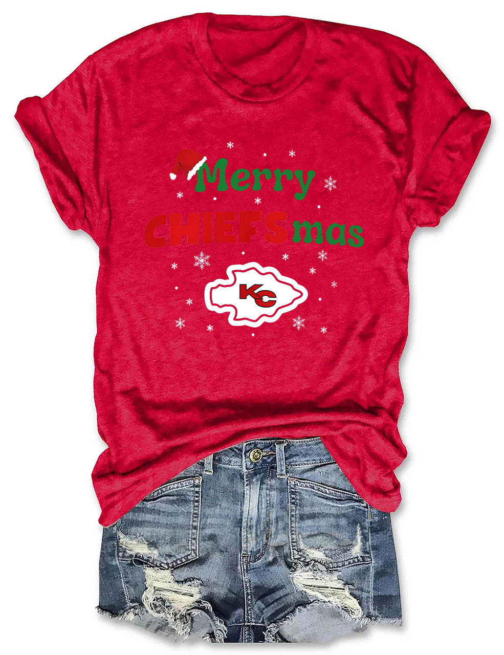 Kansas City Chiefs Merry Chiefsmas T-Shirt