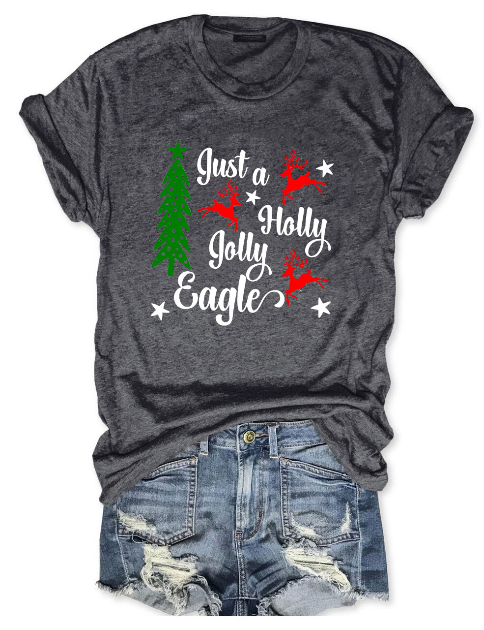 Christmas Eagles Football T-Shirt