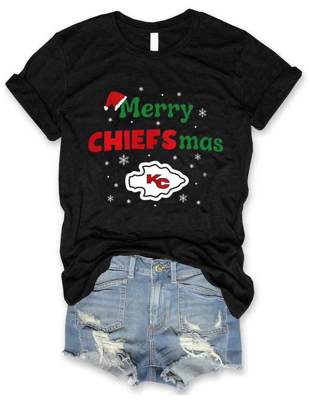 Kansas City Chiefs Merry Chiefsmas T-Shirt