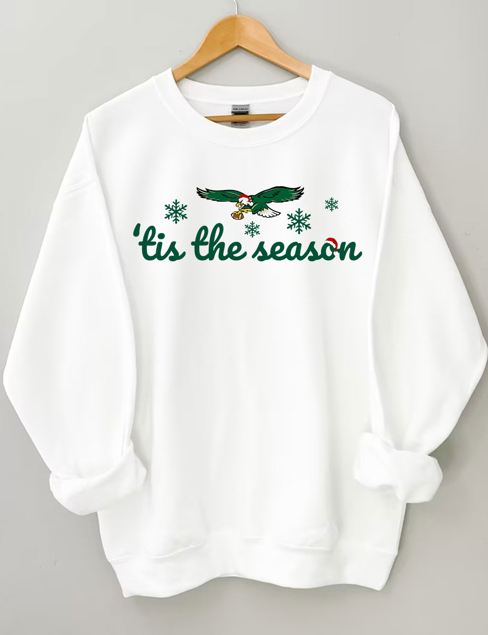 Tis The Season Santa Bird Gang Christmas Football Sweatshirt