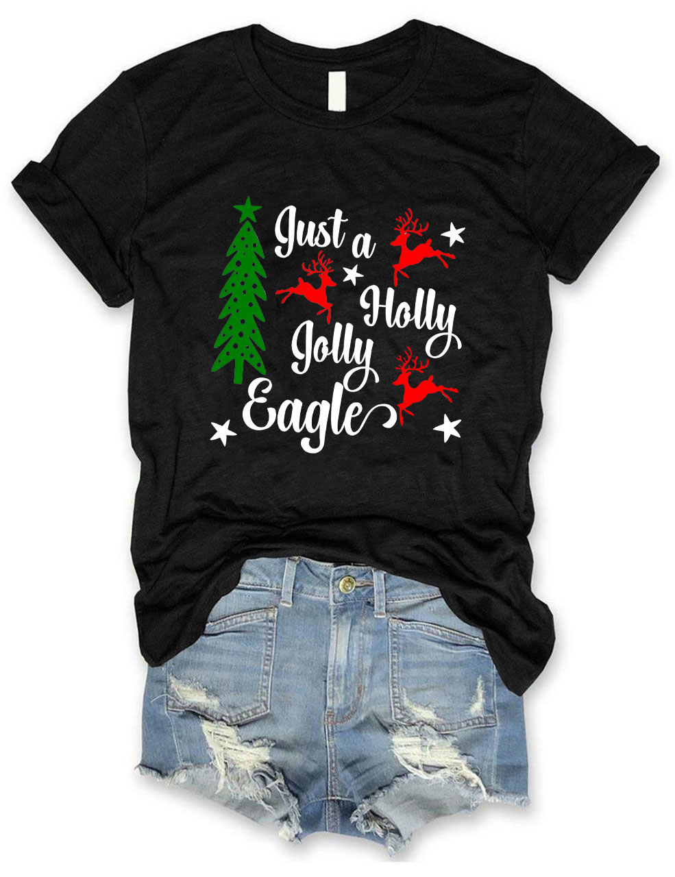 Christmas Eagles Football T-Shirt